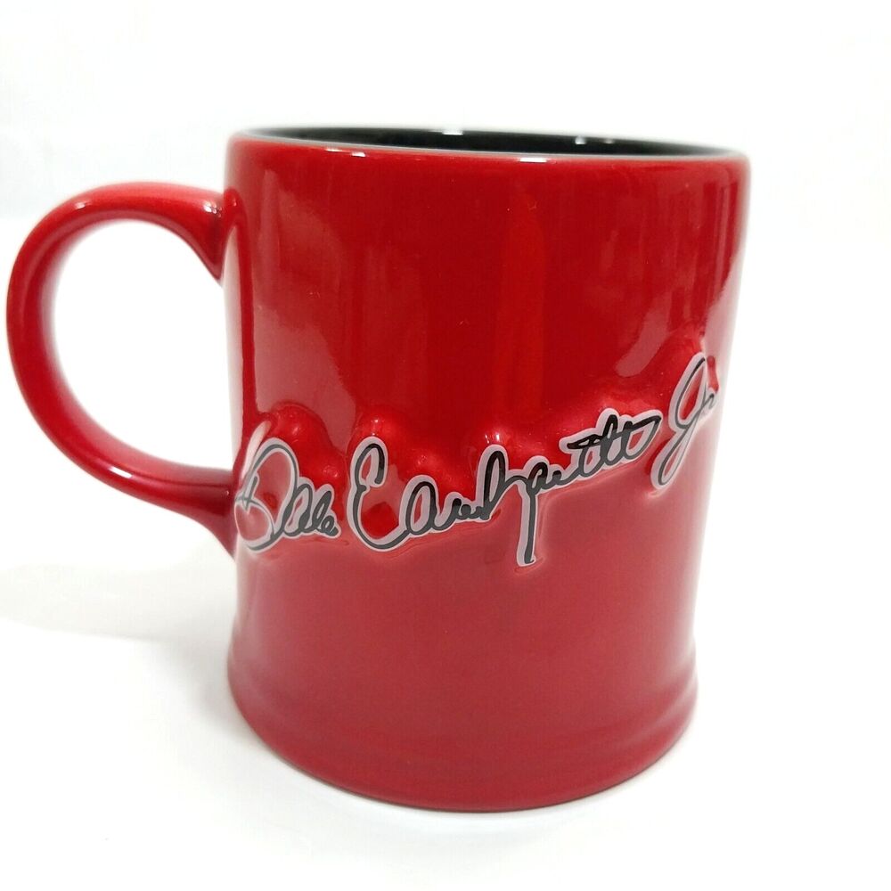 Dale Earnhardt Jr #8 Coffee Cup (NICE) Red Signature NASCAR Licensed 2002 #N100 - Picture 3 of 7